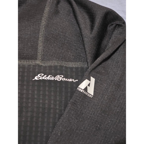 Eddie Bauer First Ascent High Route Pullover 1/2 zipper Size Large Black NWT - Picture 2 of 7